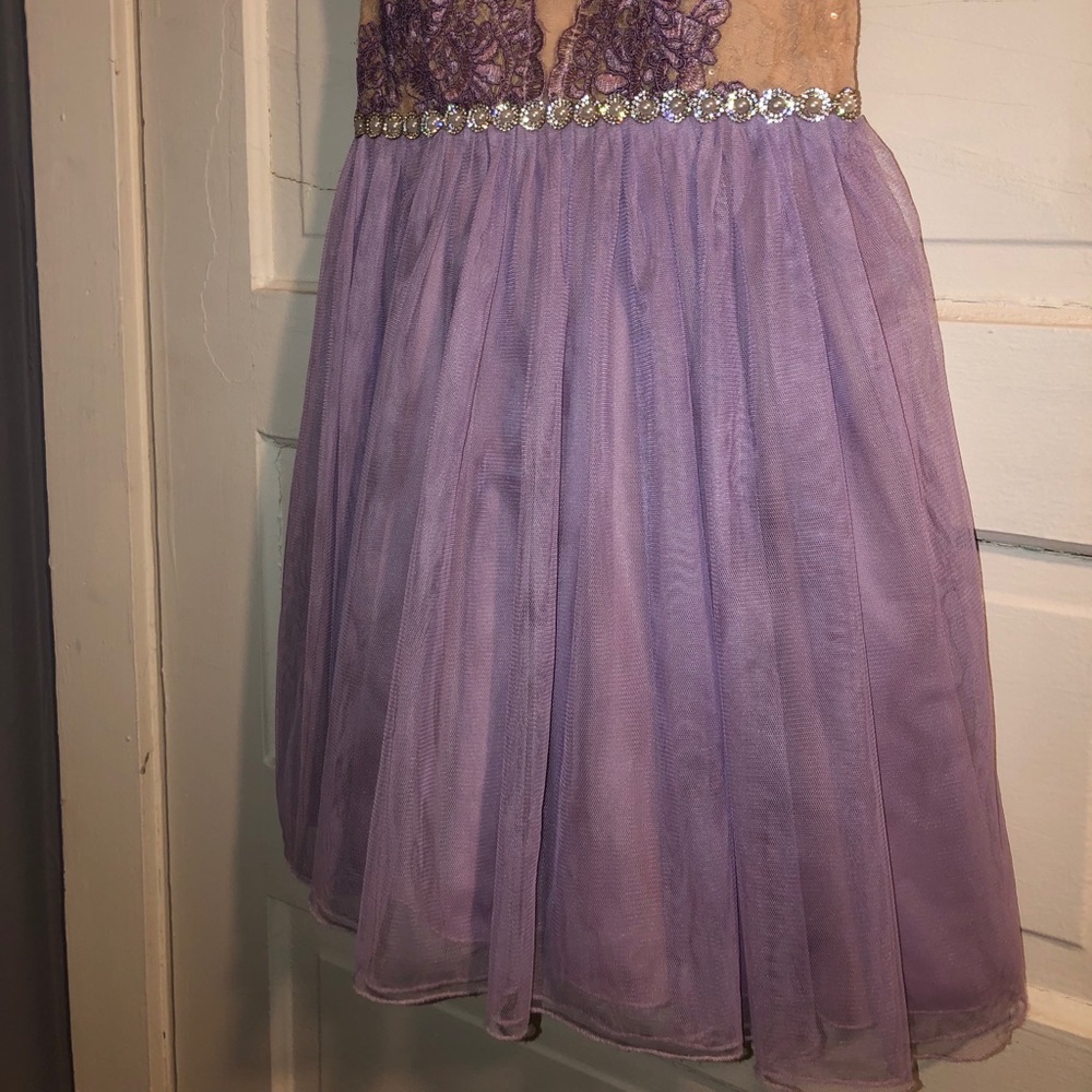 Jodi Kristopher strapless sequin formal dress